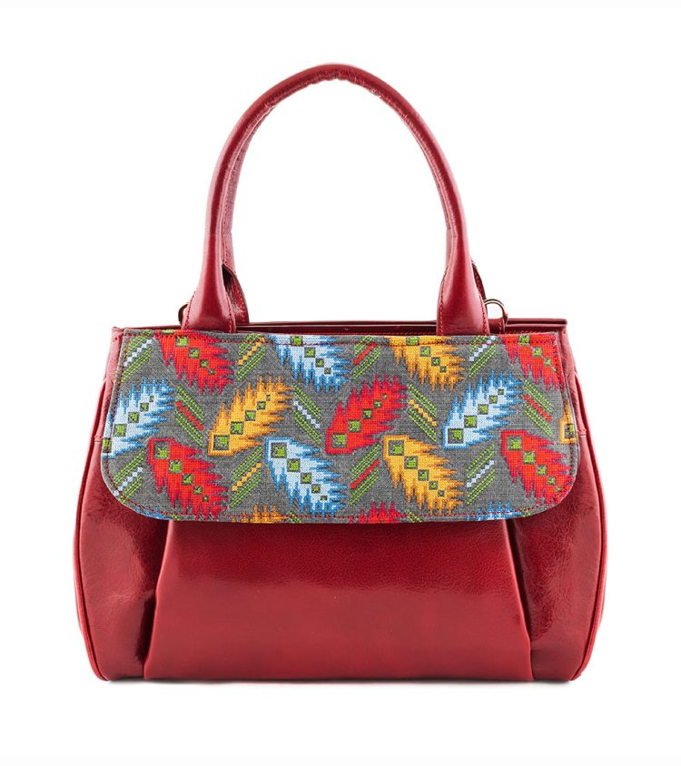 That Girl's Beautiful Herbarium Burgundy Handbag