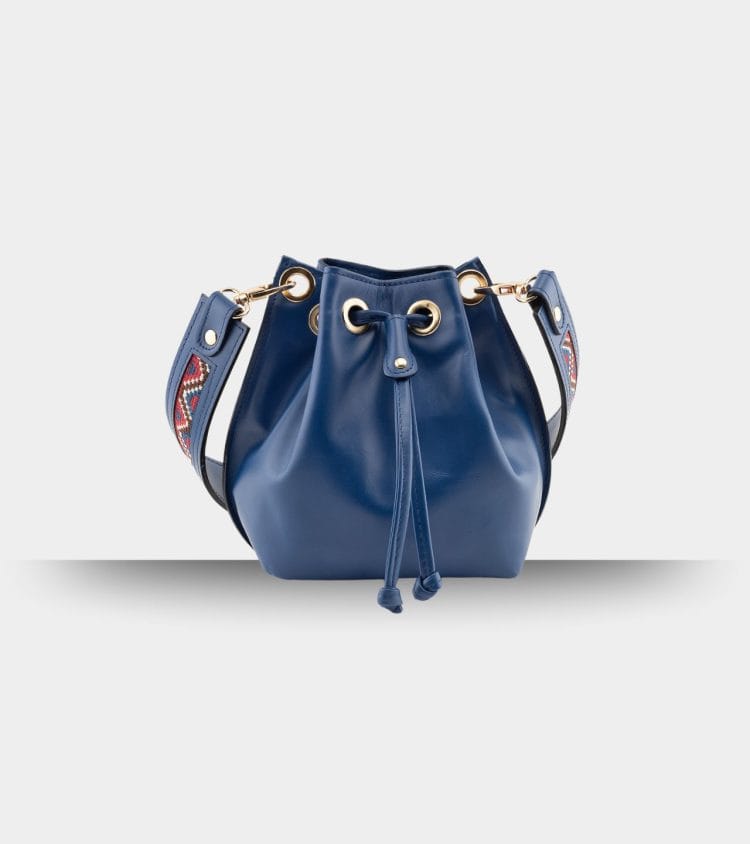 Deep blue pouch